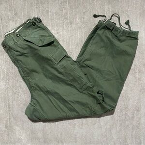 Vintage M-1951 Korean War US Men's Green Cargo Field Pants Trouser Large M51 50s